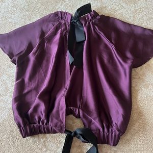 ASOS purple silk satin top - never worn